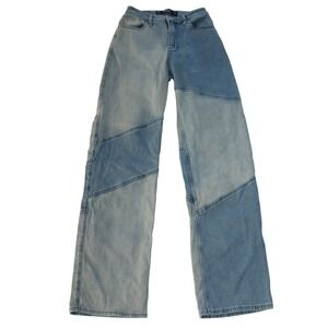 Hollister Ultra High Rise Dad Jean Size 24/31 Colorblock Straight‎ Leg 0R